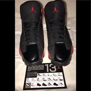 Jordan Retro 13” Bred Black True Red “